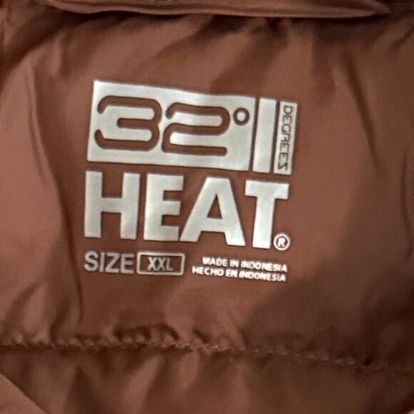 New 32 Degrees Women's Lightweight Zip Up Packable Vest Size XXL Copper Brown - Picture 5 of 14